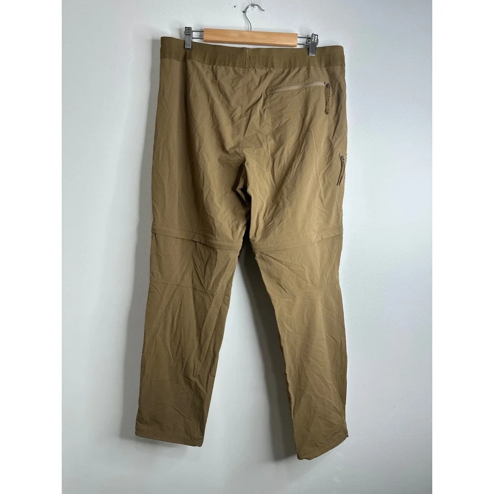 REI Co‎ Op Mens Convertible Hiking Pants Zip Off Cargo Khaki Size Large - 32L